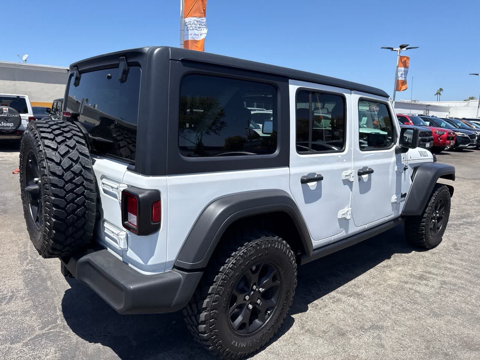 Used 2021 Bright White Clearcoat Jeep Unlimited Willys Sport image 11