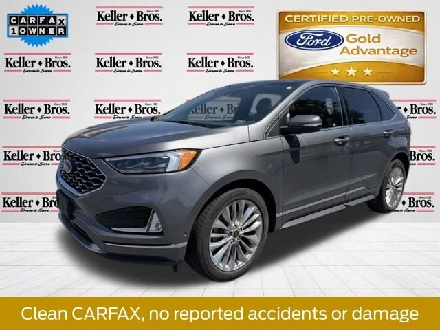 Certified Used 2021 Carbonized Gray Metallic Ford Titanium image 4