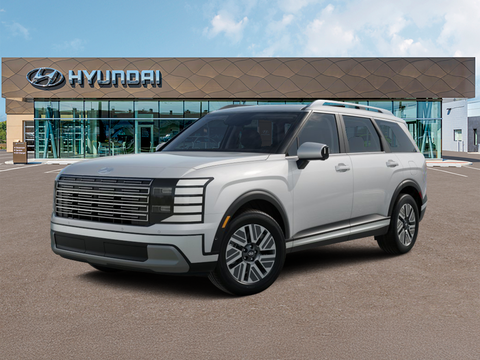 New 2027 White Hyundai Blue SEL Premium 7P image 2