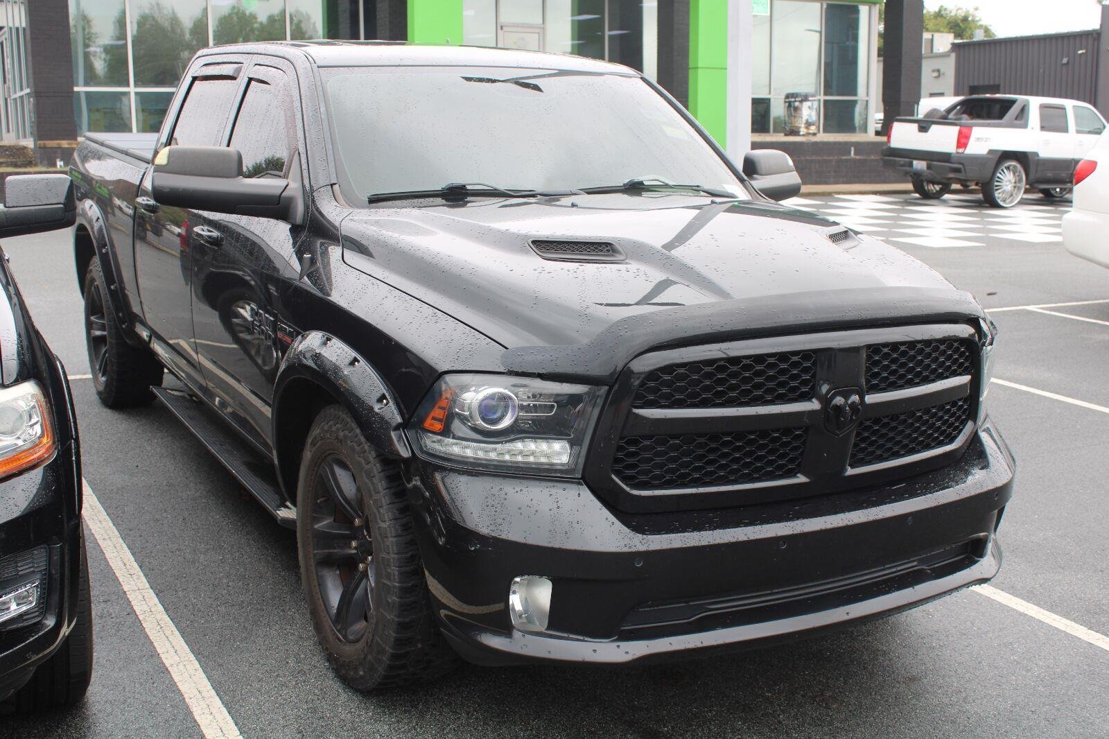 Used 2017 Brilliant Black Crystal Pearlcoat Ram Night image 3
