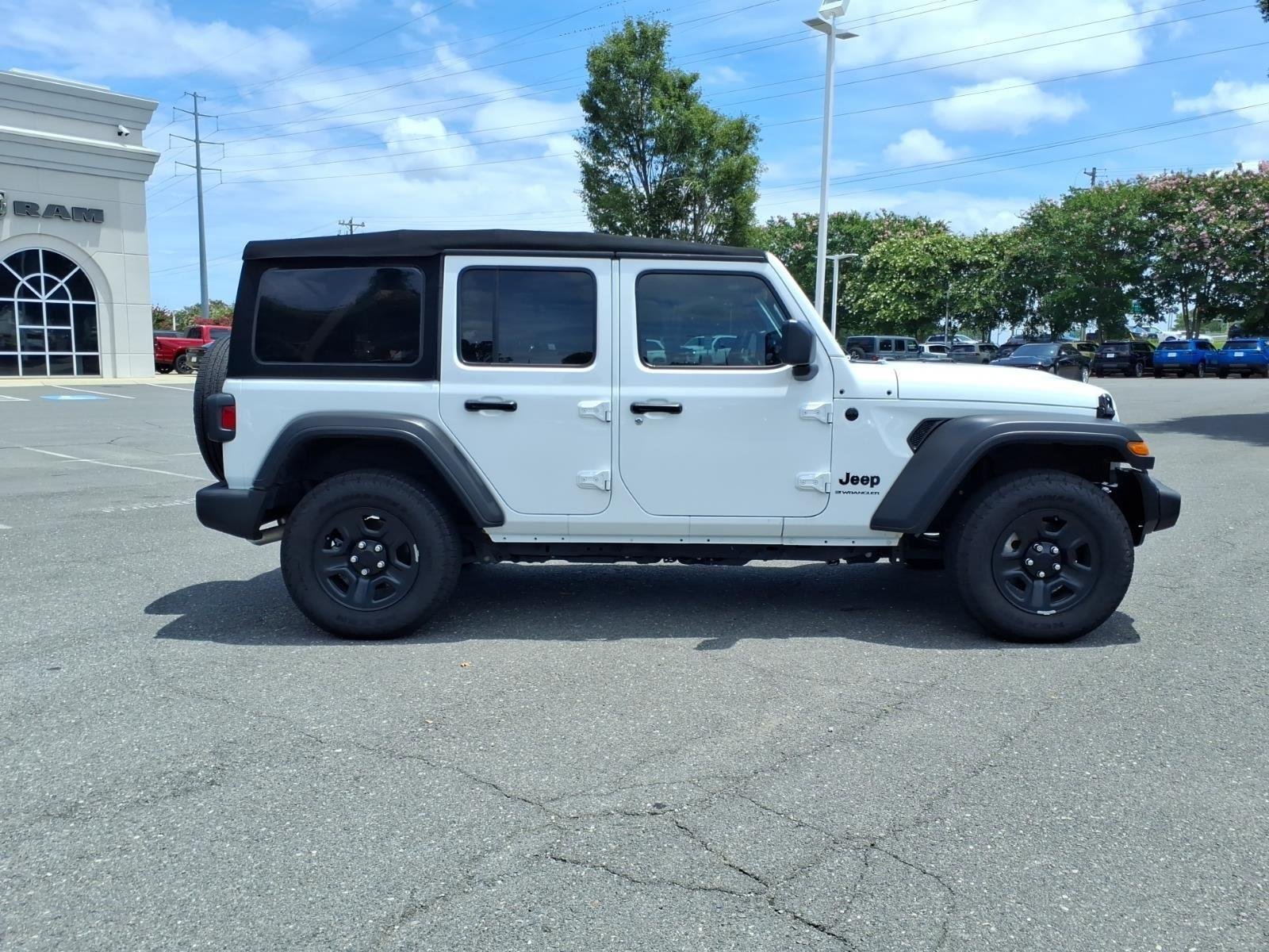 Used 2025 Bright White Clearcoat Jeep Sport image 10