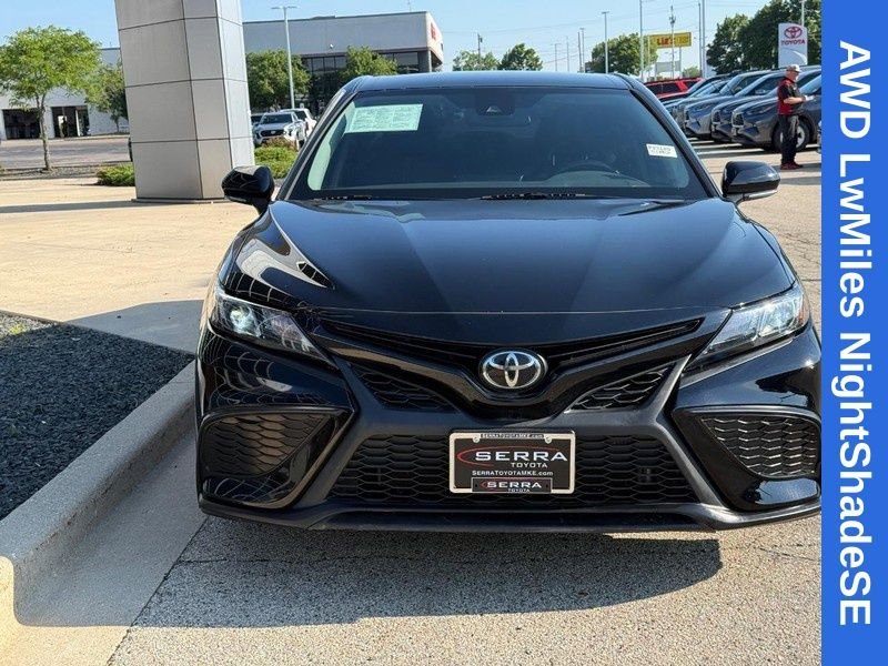 Used 2022 Midnight Black Metallic Toyota SE Nightshade image 9