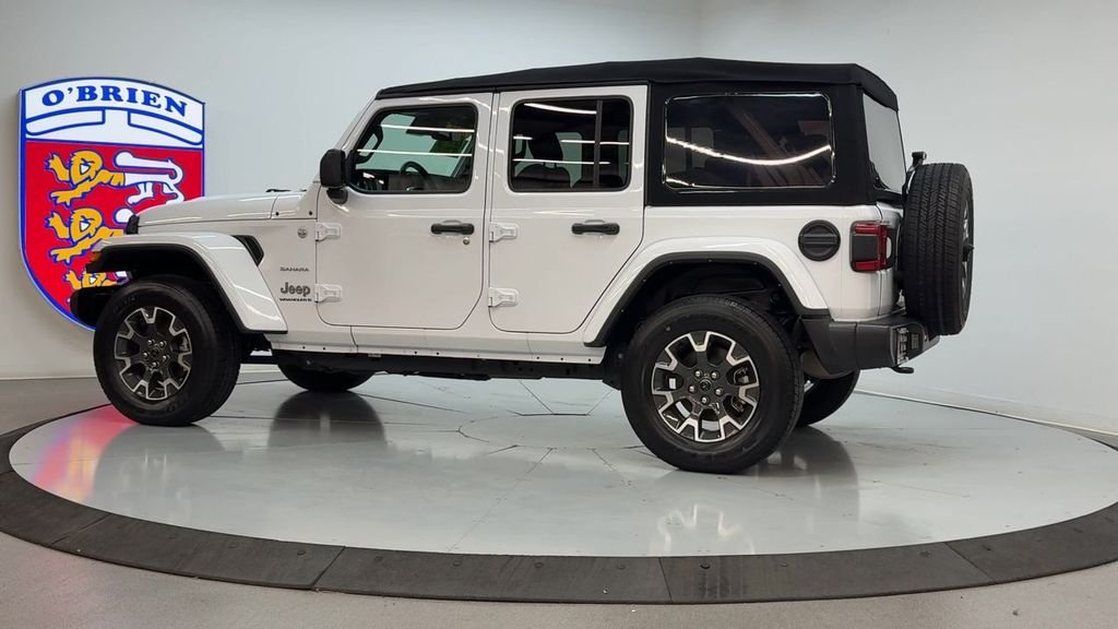 Used 2024 Bright White Clearcoat Jeep Sahara image 7