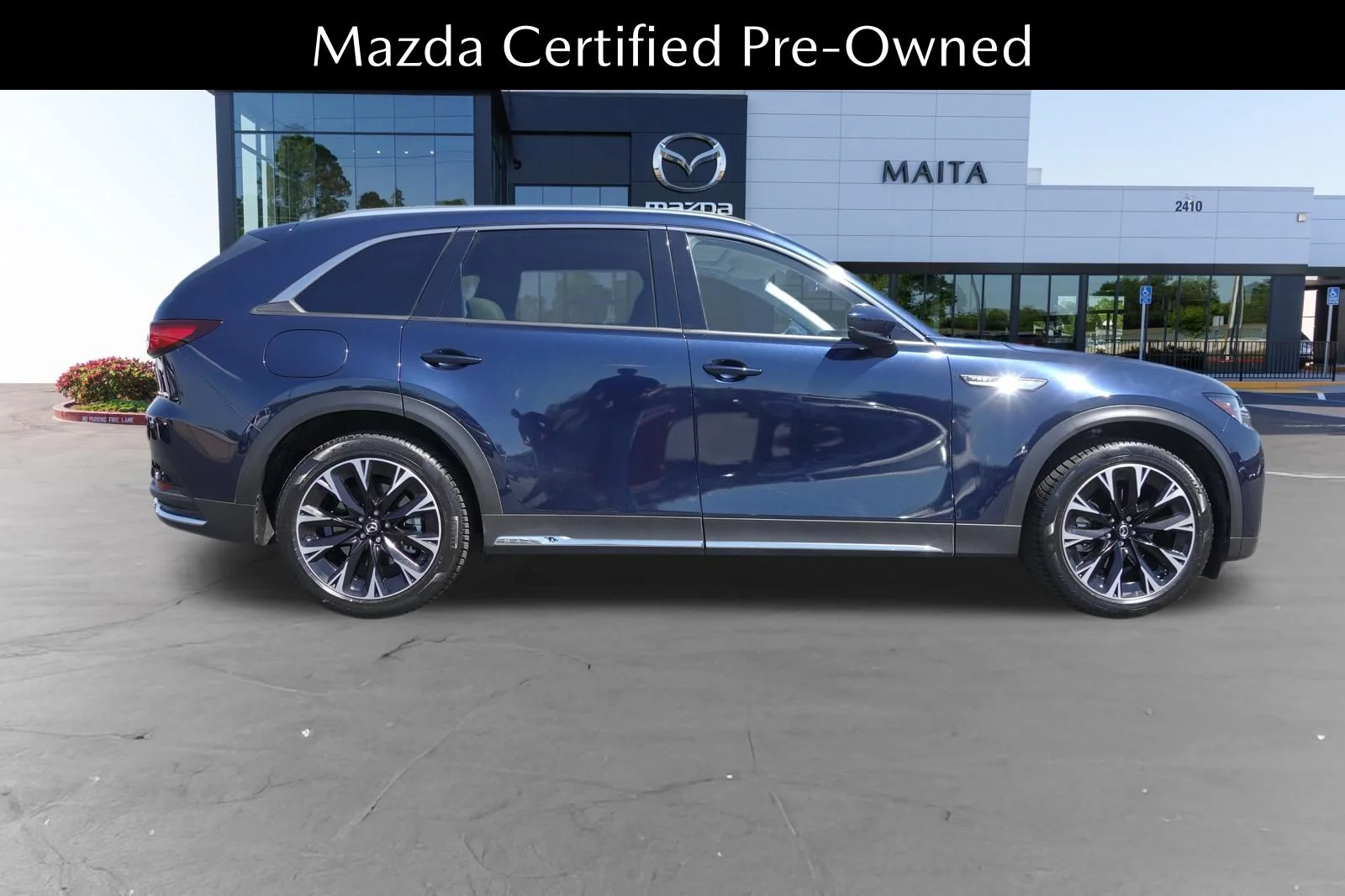 Certified Used 2024 Deep Crystal Blue Mica Mazda Premium image 2