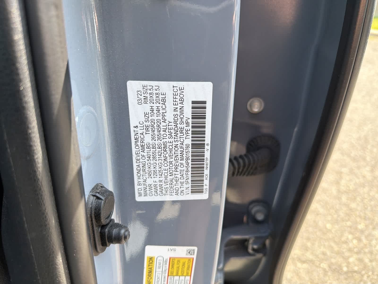 Certified Used 2023 Sonic Gray Pearl Honda EX-L image 22