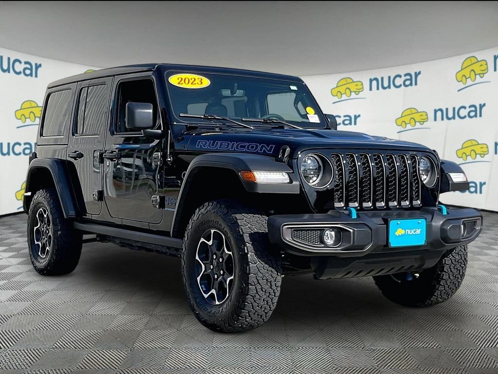 Used 2023 Black Jeep Rubicon 4xe image 1
