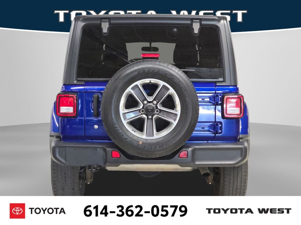 Used 2019 Blue Jeep Unlimited Sahara image 9