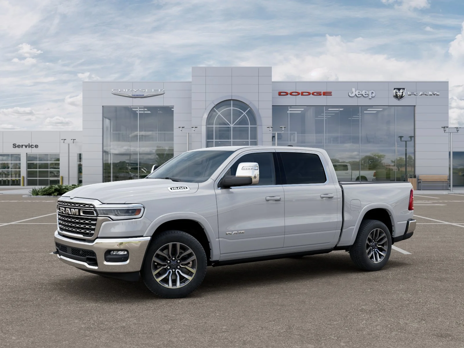 New 2026 Bright White Clear-Coat Exterior Paint RAM Limited Longhorn image 55