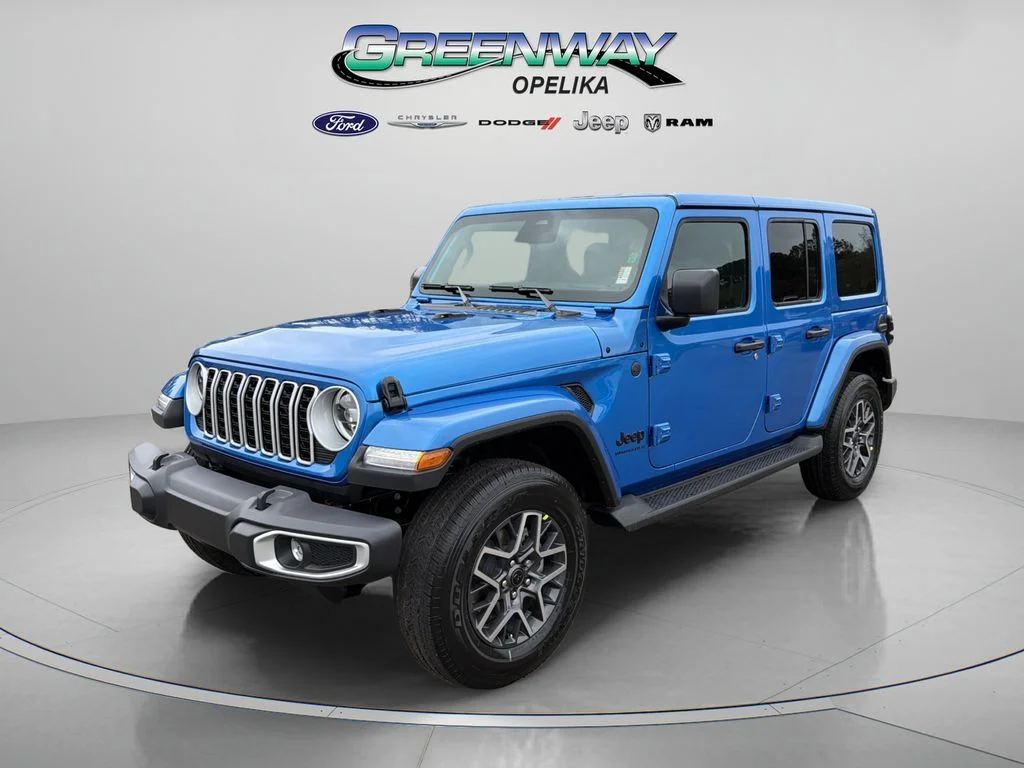 New 2026 Hydro Blue Pearl-Coat Exterior Paint Jeep Sahara image 3