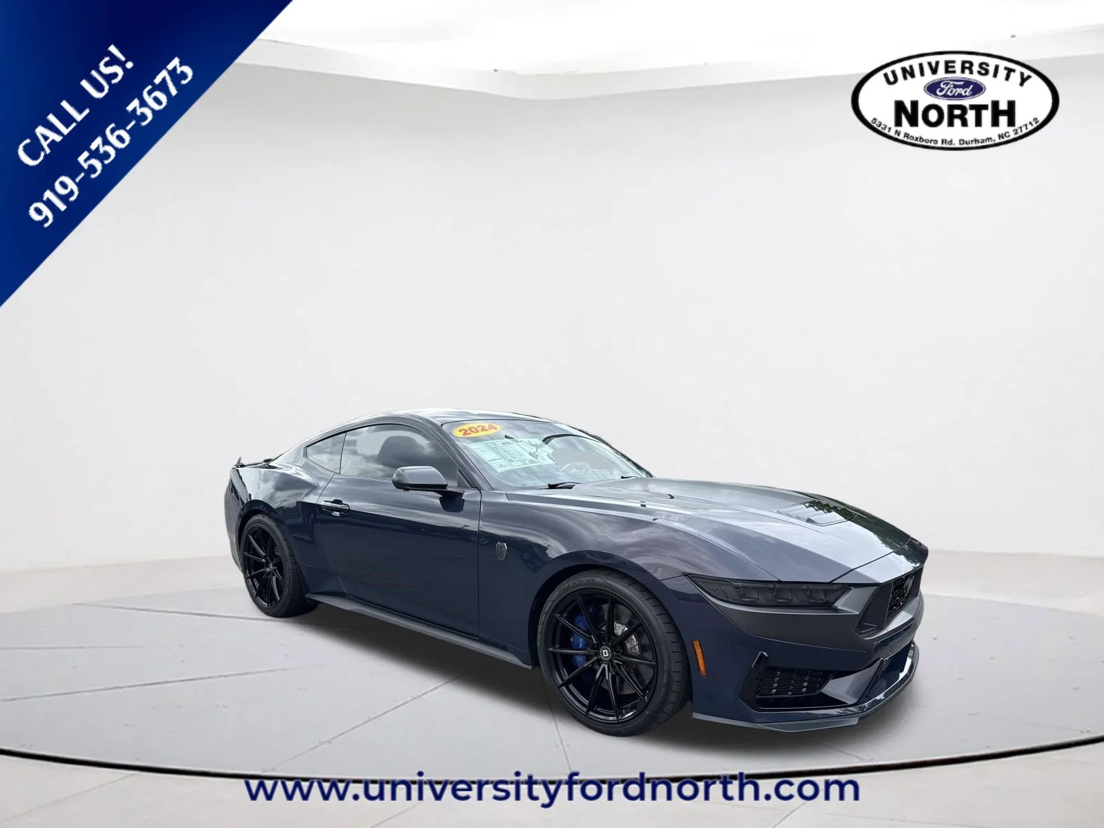 Used 2024 Blue Ember Metallic Ford Dark Horse image 1