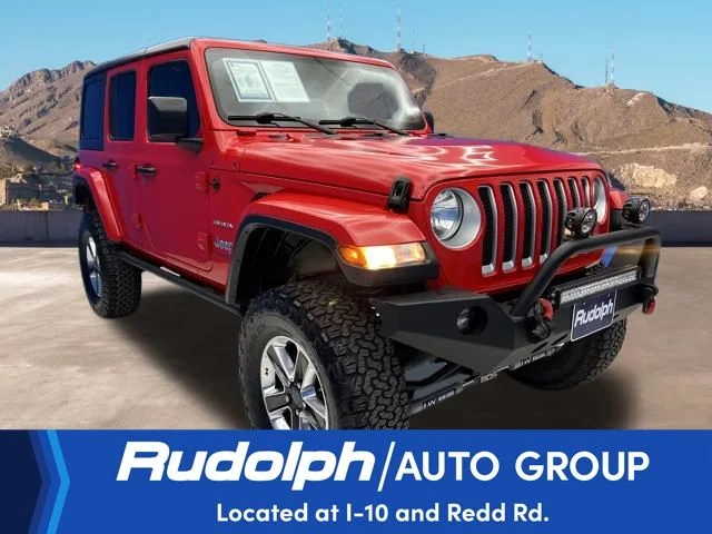 Used 2019 Red Jeep Unlimited Sahara image 7