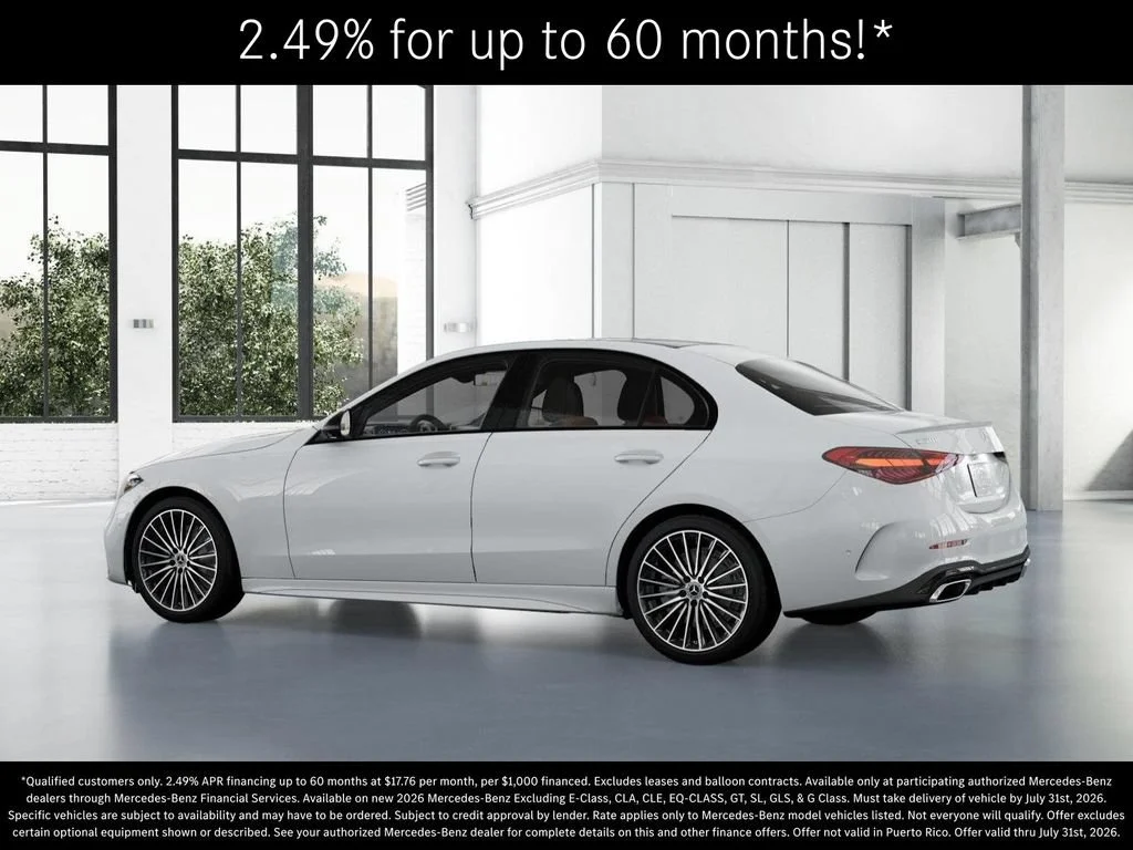 New 2026 Polar White Mercedes-Benz C 300 image 73
