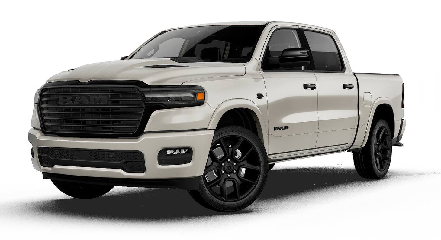 New 2027 Ivory White Tri-Coat Pearl-Coat Exterior Paint RAM LARAMIE image 1