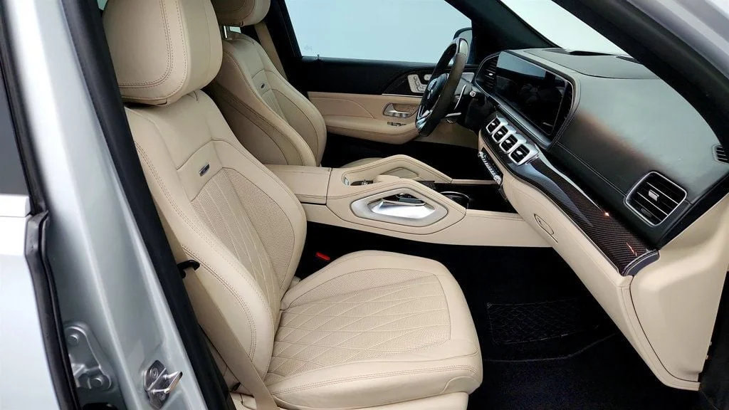 Used 2021 Iridium Silver Metallic Mercedes-Benz AMG® GLS 63 4MATIC+ SUV w/ Carbon Fiber Trim & Captain