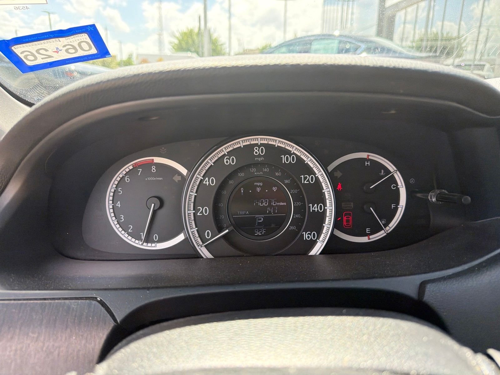 Used 2015 Blue Honda EX image 2