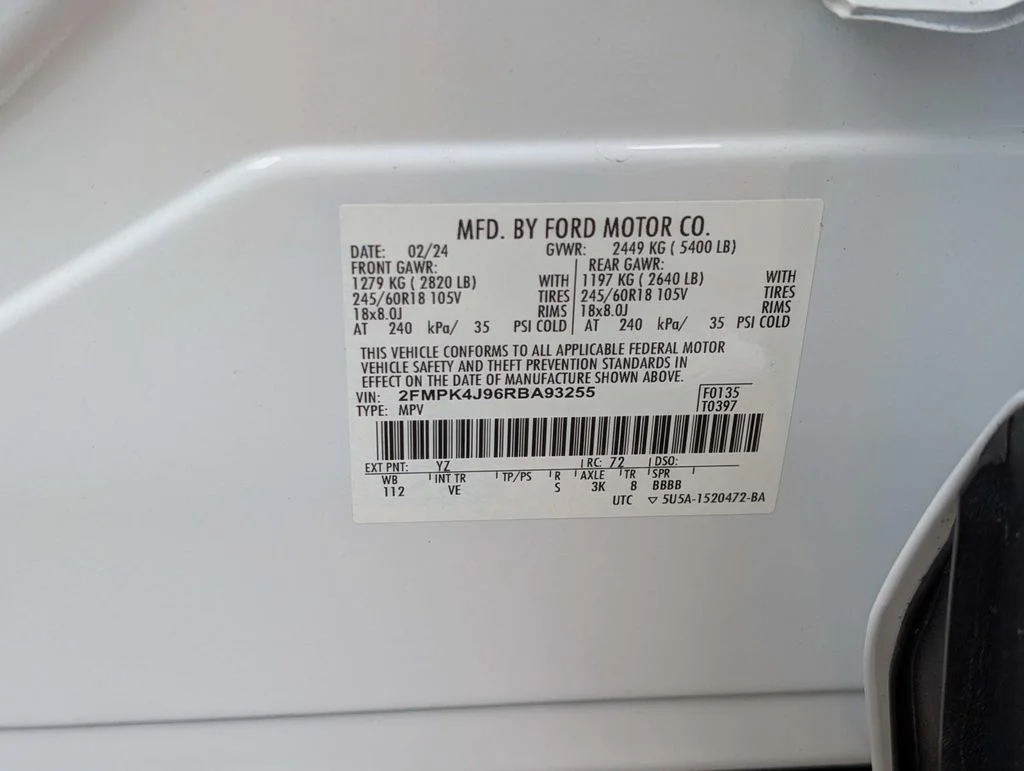 Used 2024 White Ford SEL image 15