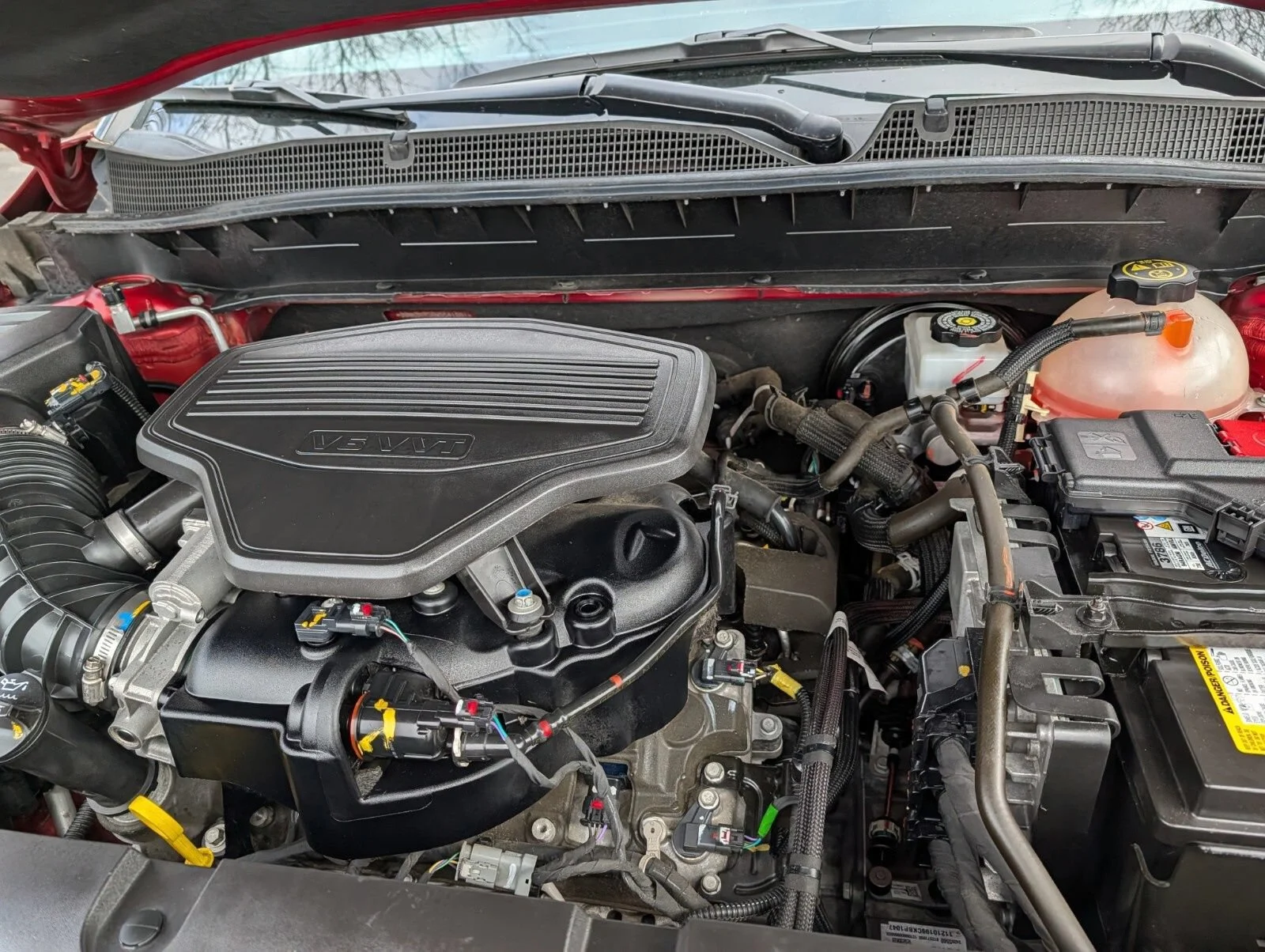 Used 2021 CHERRY RED TINTCOAT Chevrolet RS image 44
