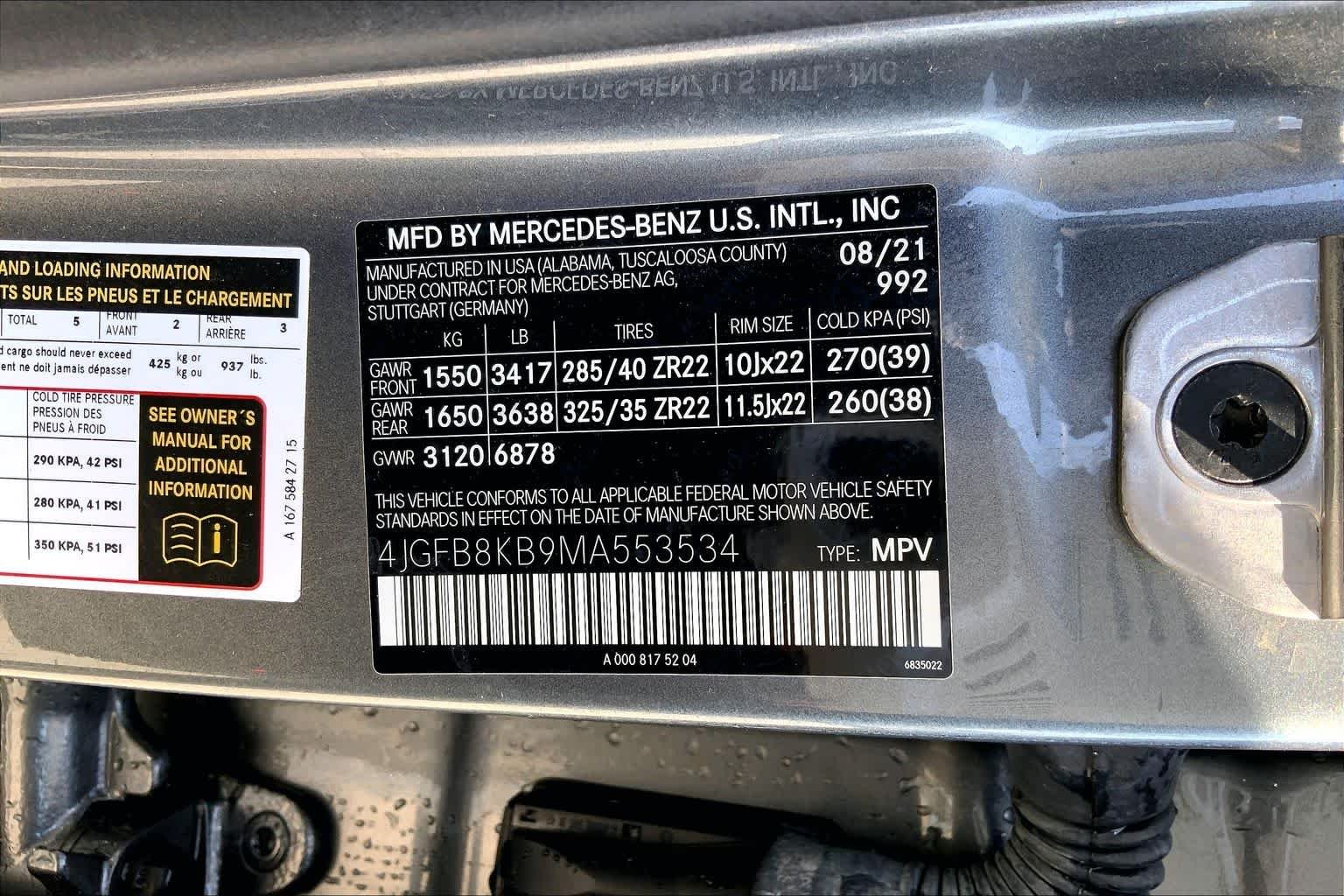 Used 2021 Selenite Grey Mercedes-Benz AMG® GLE 63 S image 37