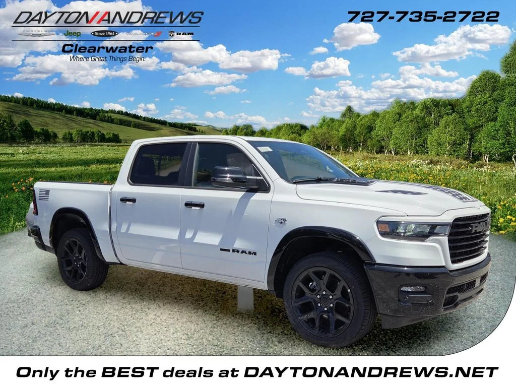 New 2026 Bright White Clear-Coat Exterior Paint RAM Laramie image 1