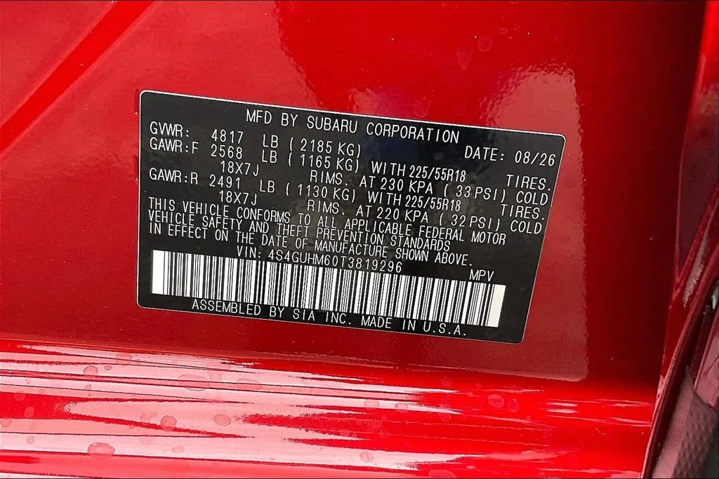 New 2026 LITHIUM RED PEARL Subaru Limited image 13