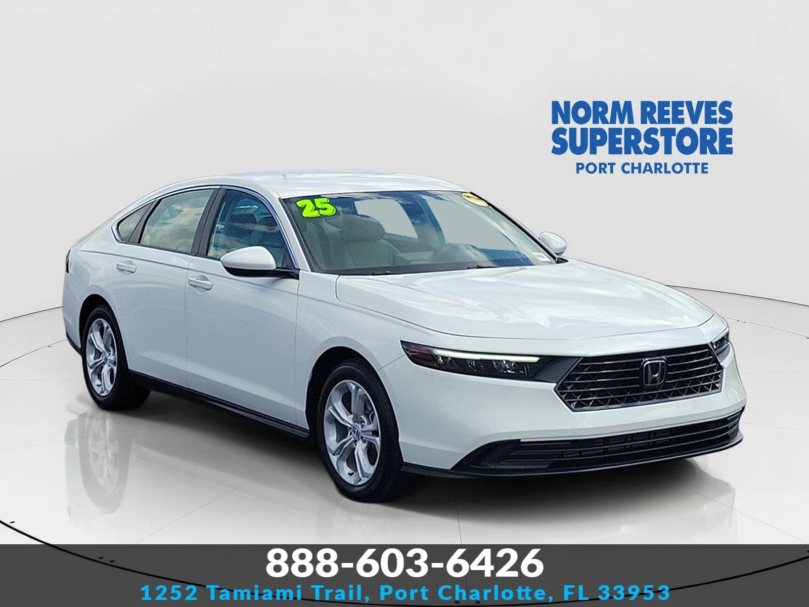 Certified Used 2025 Platinum White Pearl Honda LX image 1