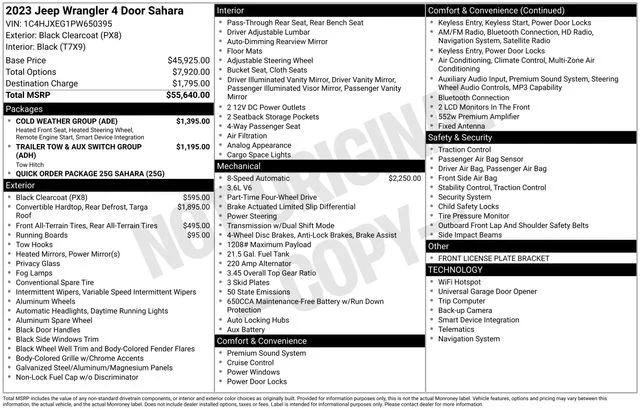 Used 2023 Black Jeep Sahara image 18