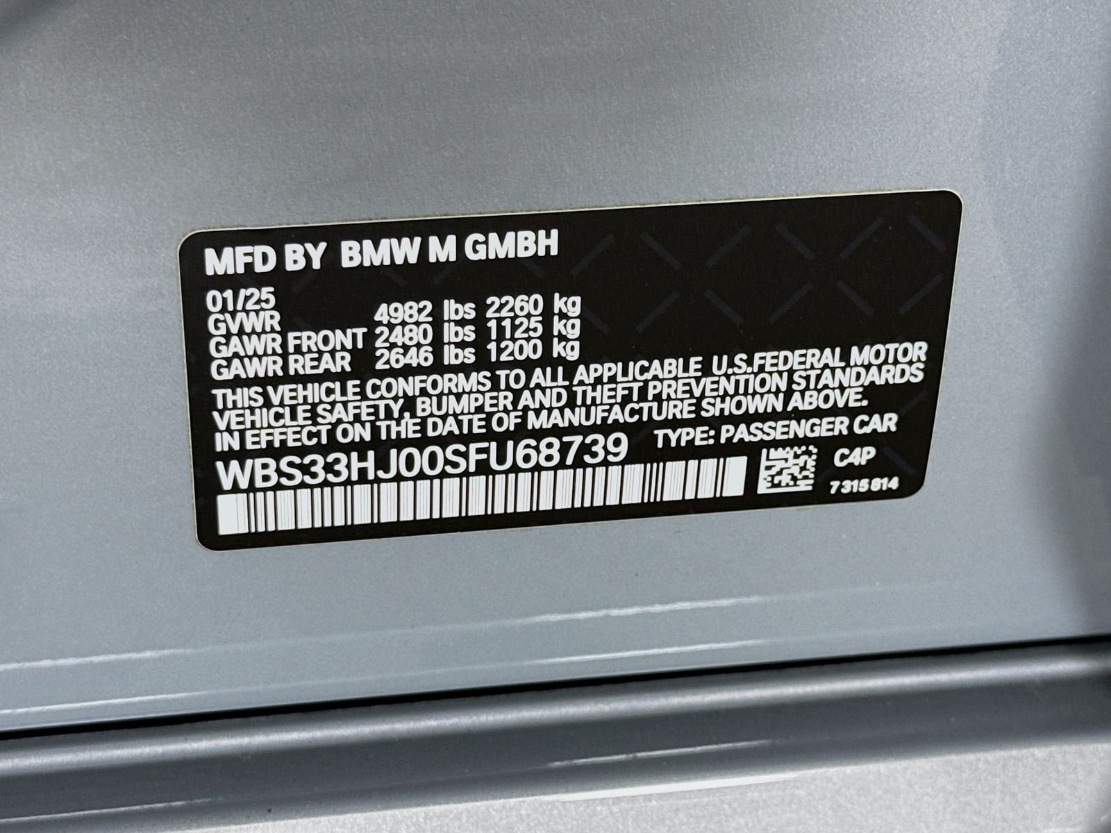 Used 2025 Brooklyn Grey Metallic BMW Competition image 33