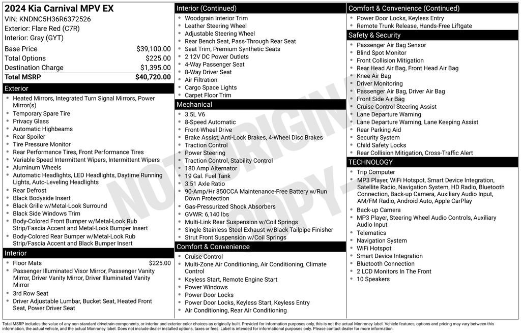 Used 2024 Red Kia EX image 28