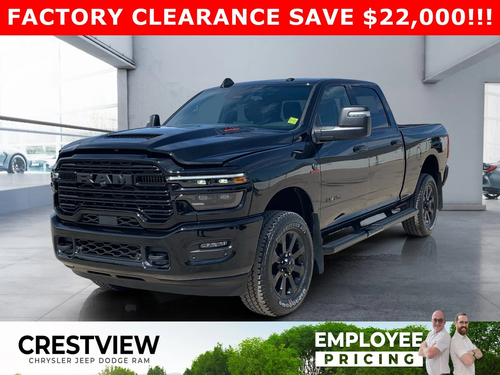 New 2026 Diamond Black Crystal Pearl Ram Laramie image 1