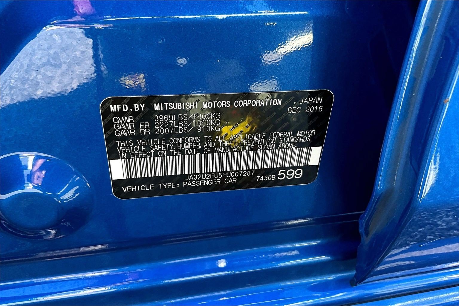 Used 2017 Blue Mitsubishi ES image 14