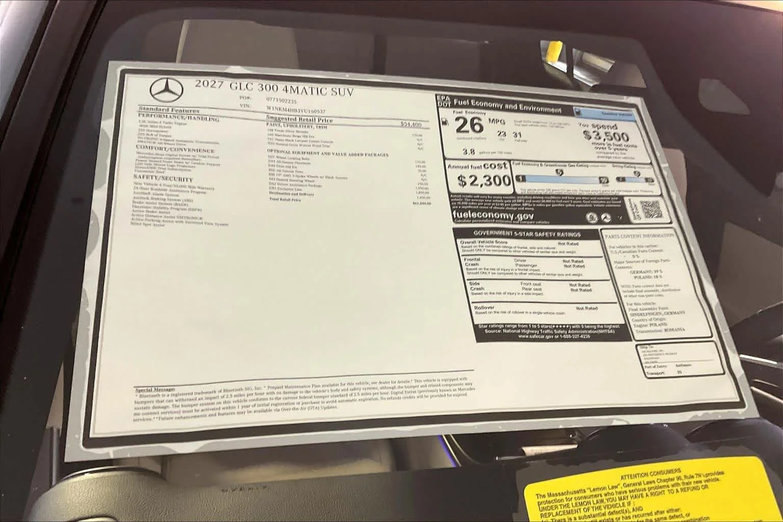 New 2027 Verde Silver Metallic Mercedes-Benz GLC 300 image 18