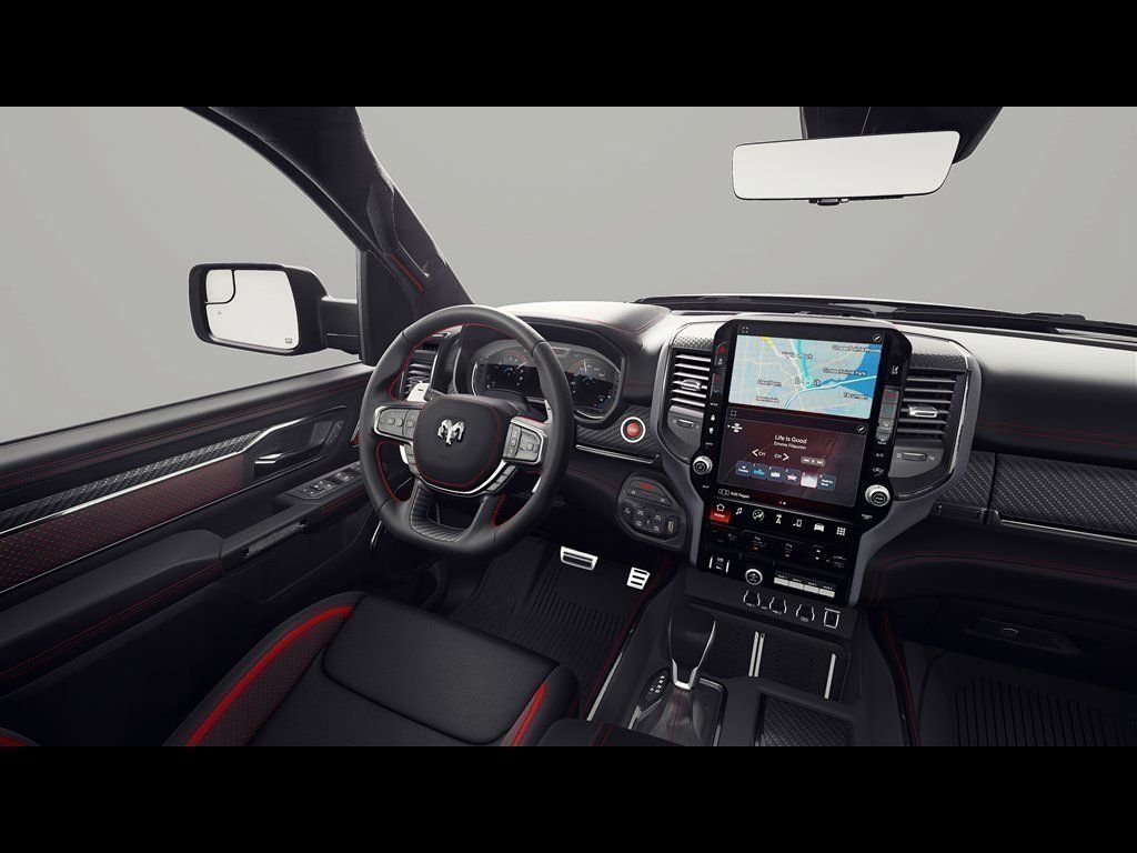New 2027 Diamond Black Crystal Pearl-Coat Exterior Paint RAM TRX SRT image 8