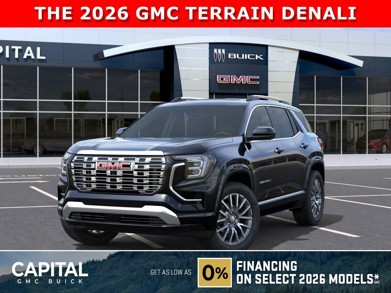 New 2026 EBONY TWILIGHT METALLIC GMC AWD Denali image 1