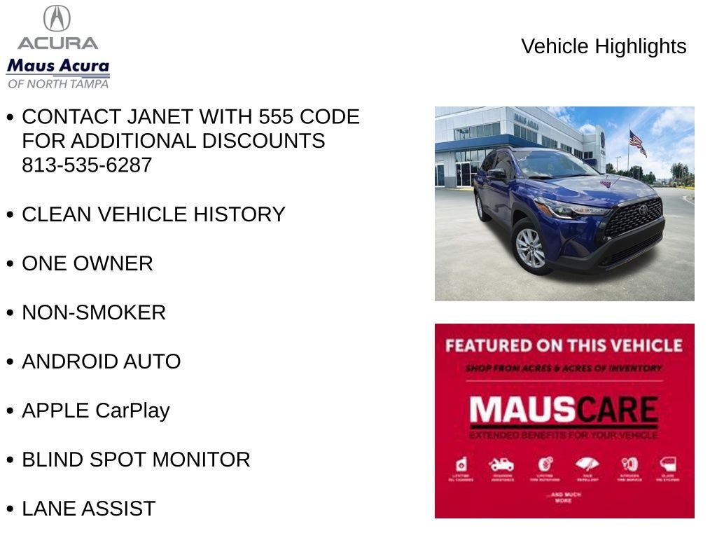 Used 2025 Blue Toyota LE image 8