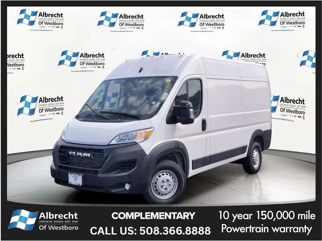 New 2026 Bright White Clearcoat RAM High Roof image 1