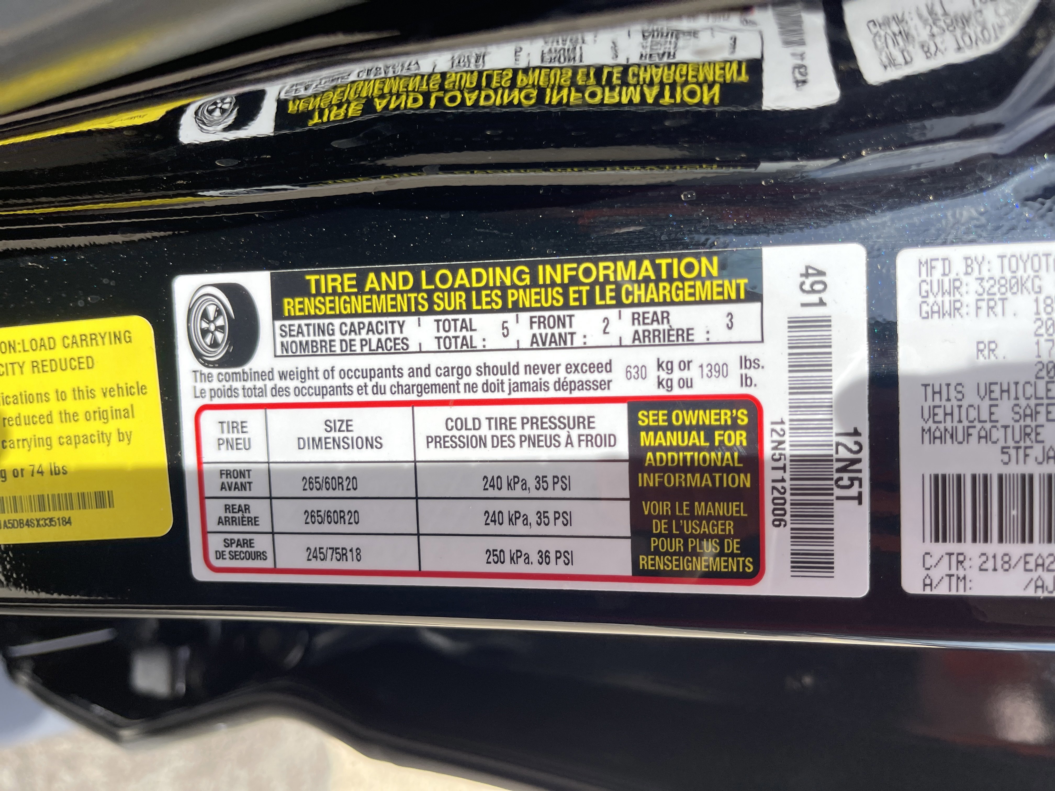 Used 2025 Midnight Black Metallic Toyota Limited image 26