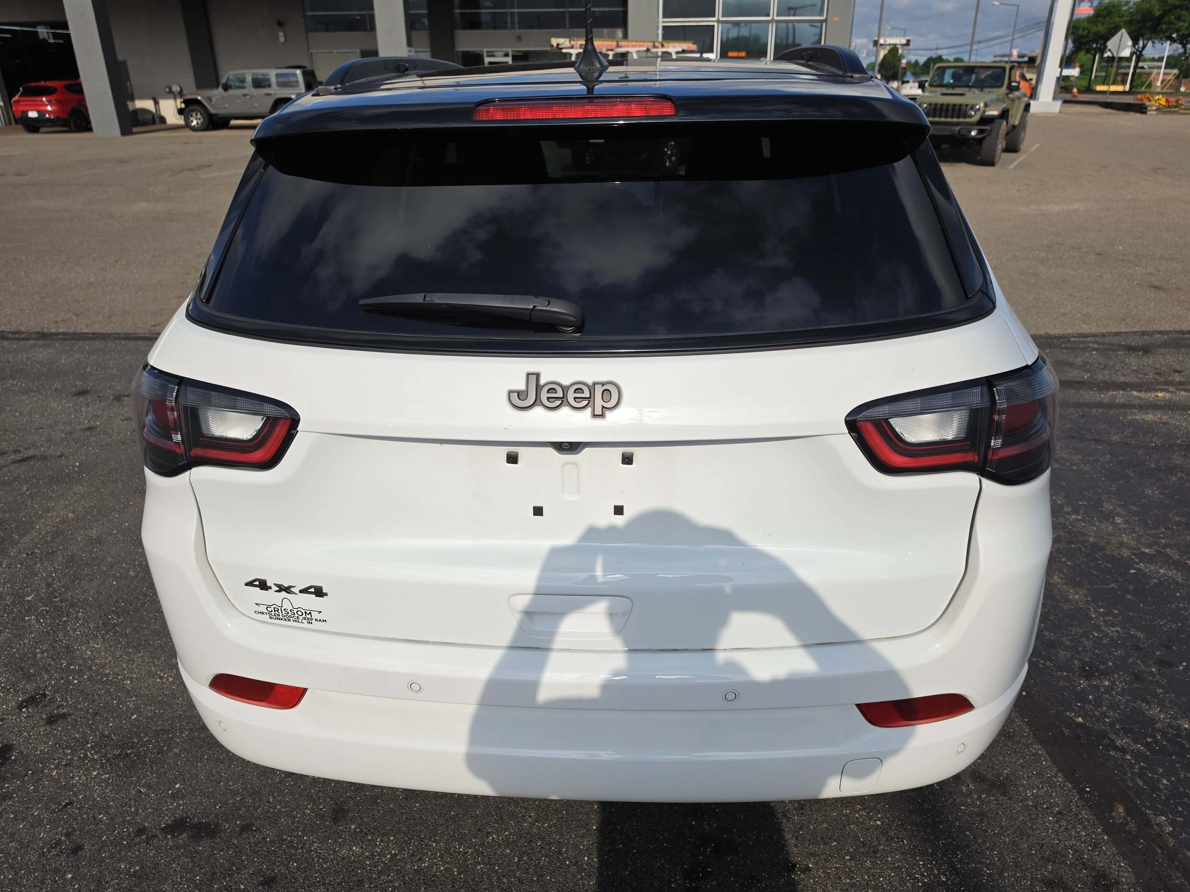 Used 2025 Bright White Clearcoat Jeep Limited image 4