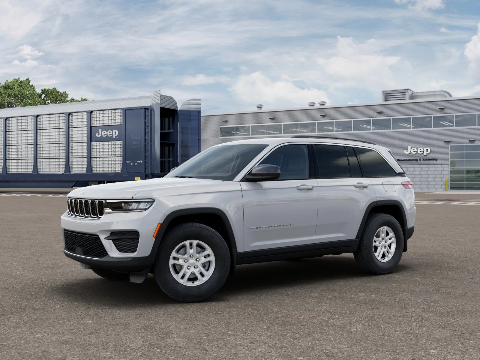 New 2025 Bright White Clear-Coat Exterior Paint Jeep Laredo image 3