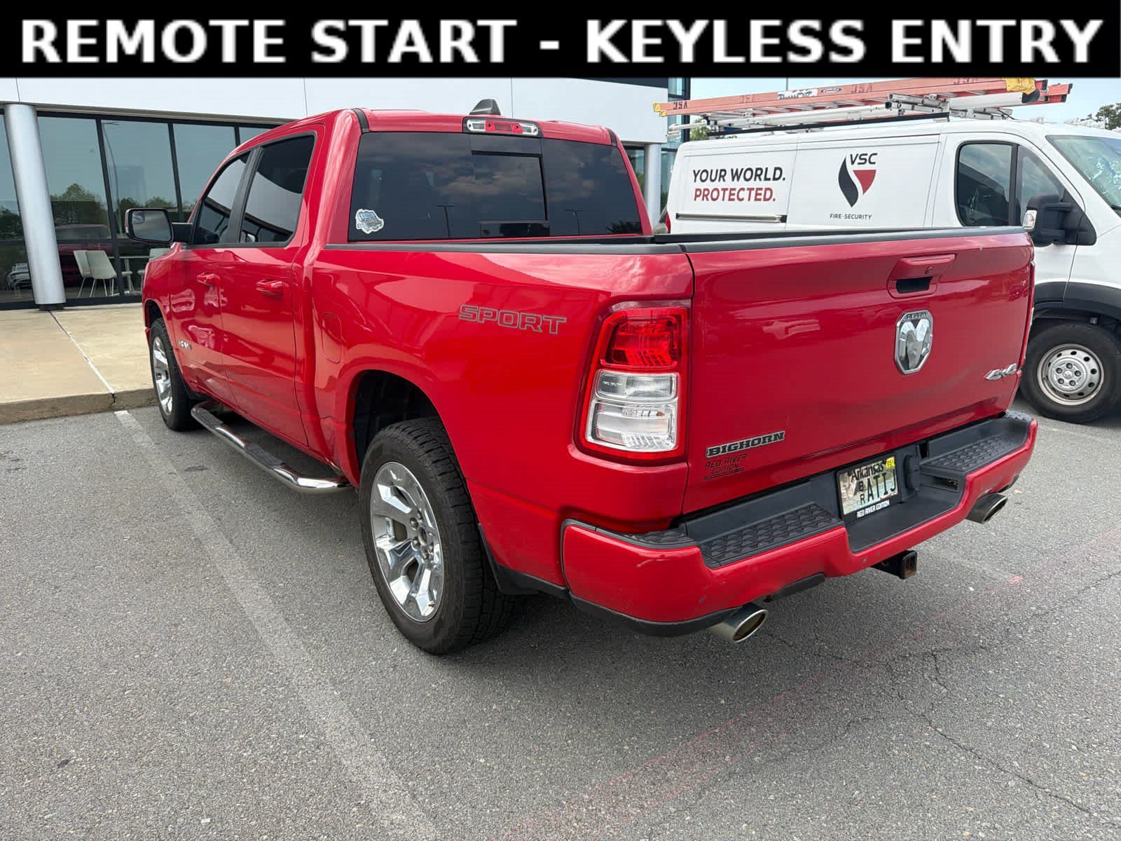 Used 2021 Flame Red Clearcoat Ram Big Horn image 4