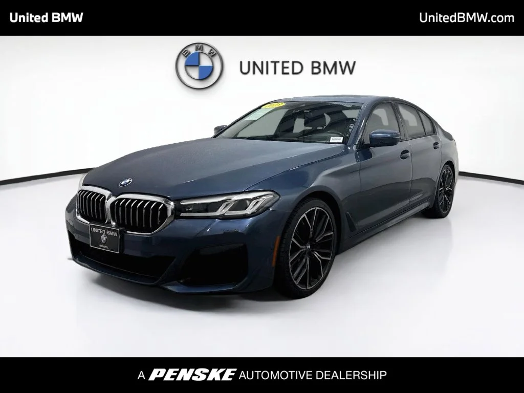 Used 2023 Arctic Race Blue metallic BMW 540i image 1