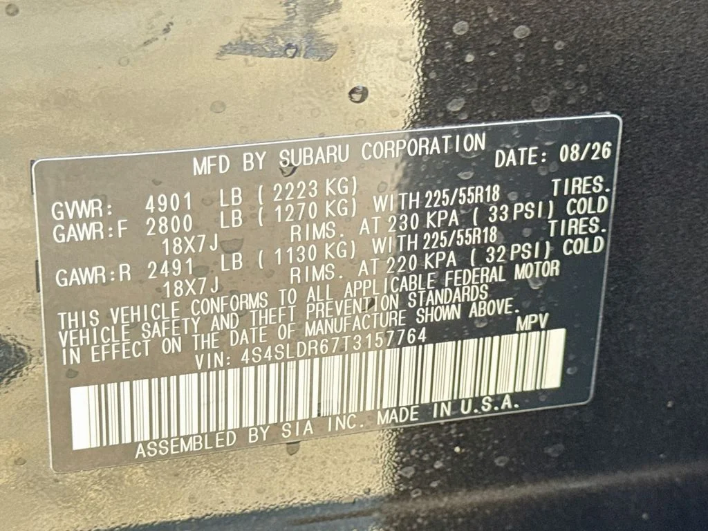 New 2026 Black Subaru Limited image 42