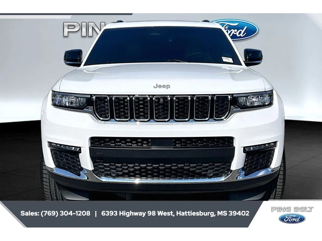 Used 2025 Bright White Clearcoat Jeep Limited image 3