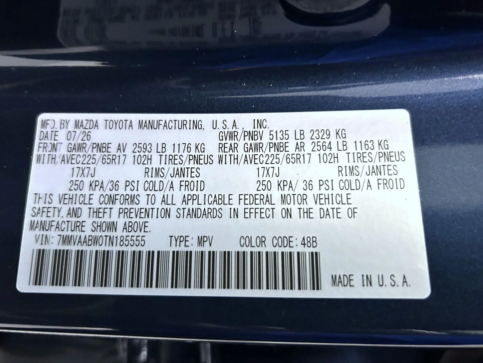 New 2026 Ingot Blue Metallic Mazda Preferred AWD image 26