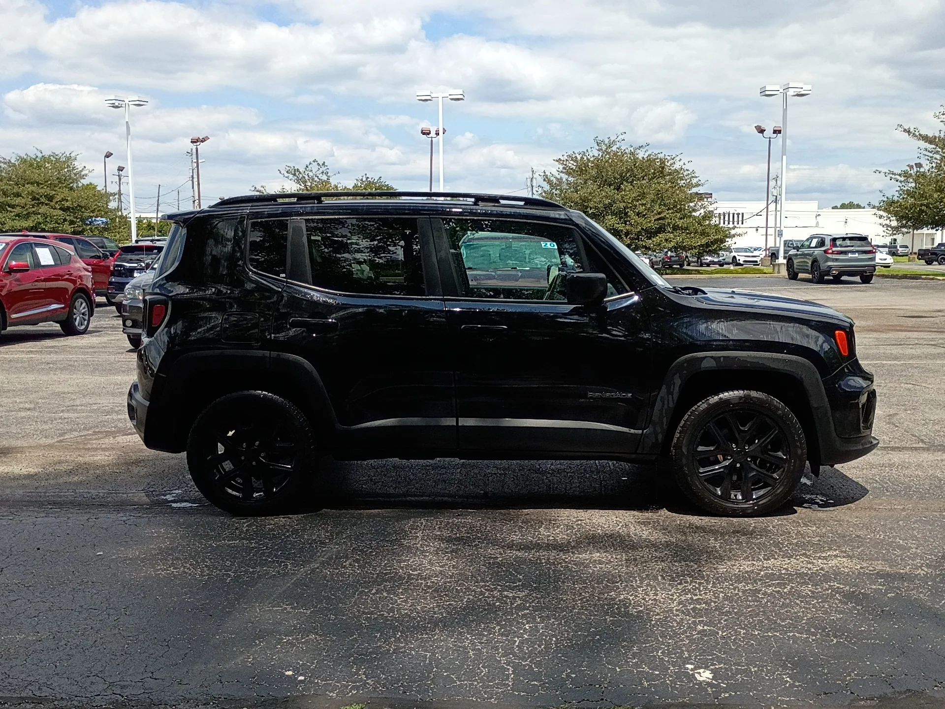 Used 2022 Black Clear Coat Jeep Altitude image 2