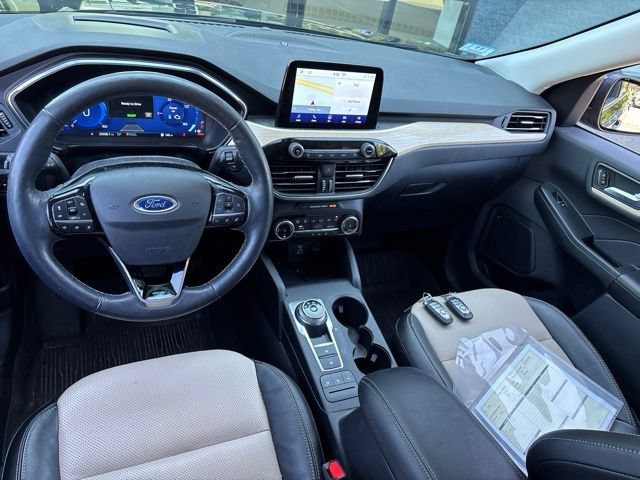Used 2022 Blue Metallic Ford Titanium Hybrid image 13