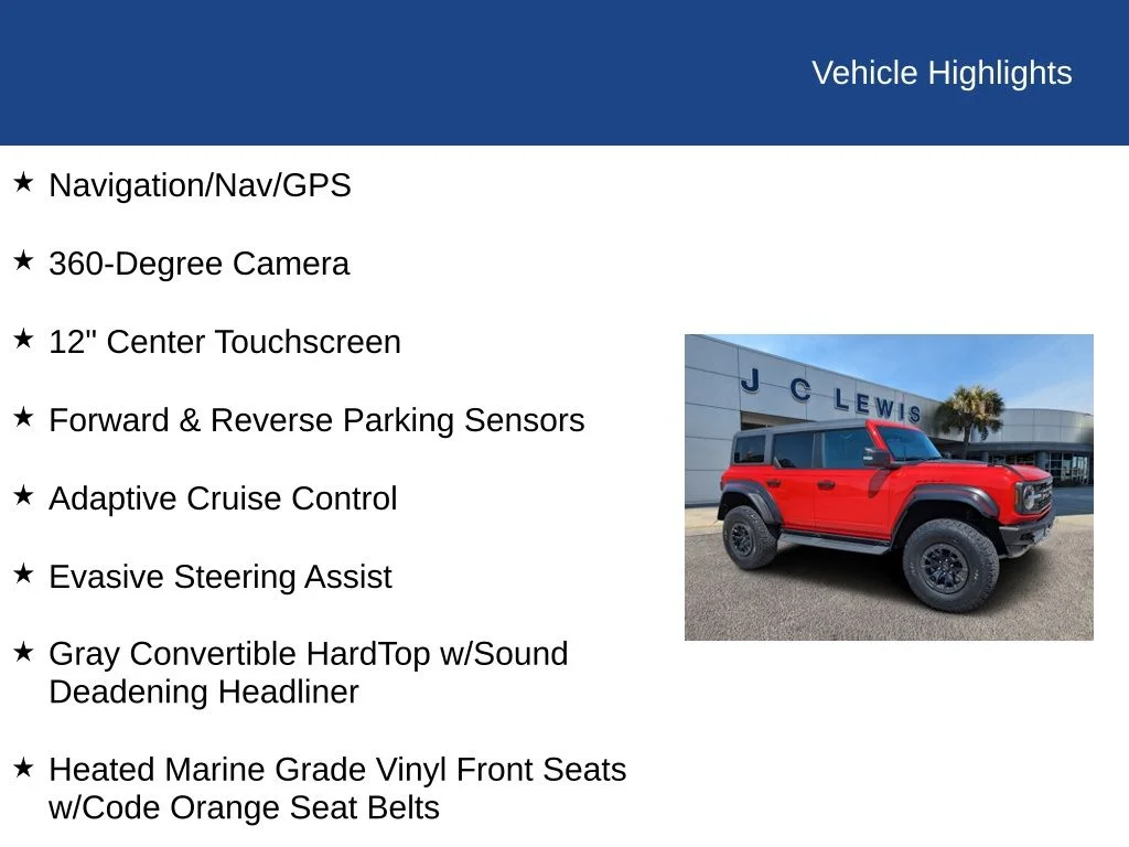Certified Used 2023 Orange Ford Raptor image 31