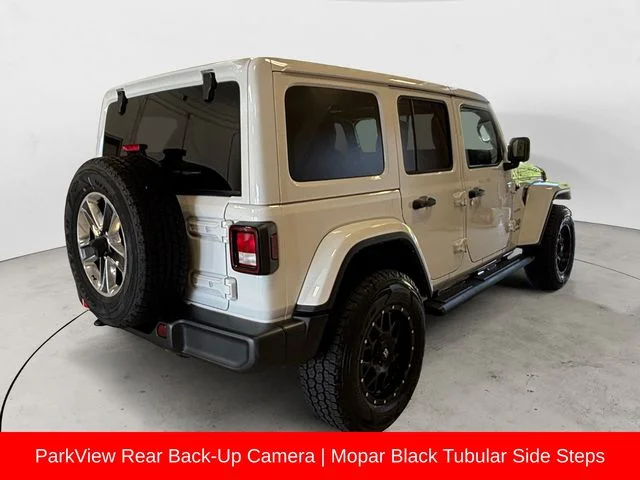 Used 2021 White Jeep Unlimited Sahara image 6