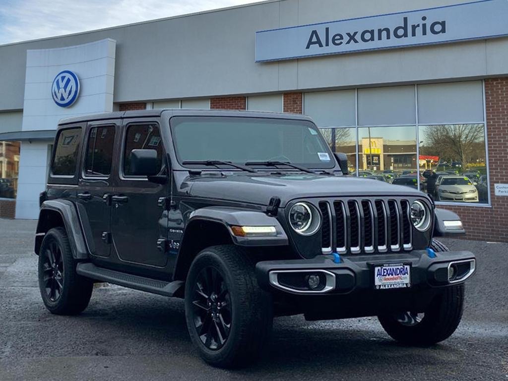 Used 2023 Gray Jeep Sahara 4xe image 1