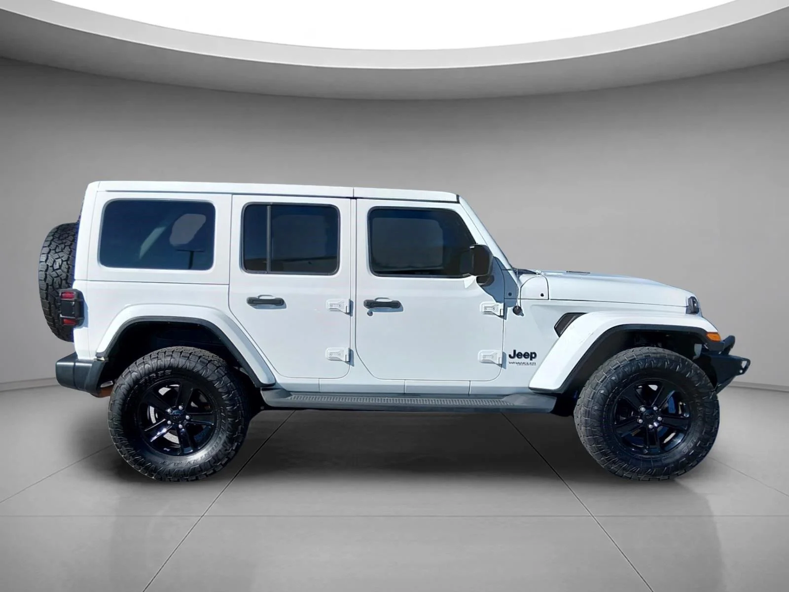 Used 2020 Bright White Clearcoat Jeep Sahara Altitude image 6