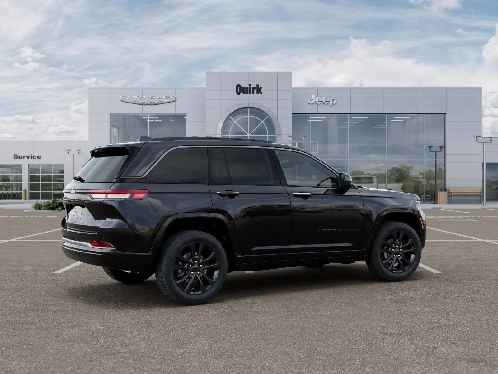 New 2026 Diamond Black Crystal Pearl-Coat Exterior Paint Jeep Limited Reserve image 4